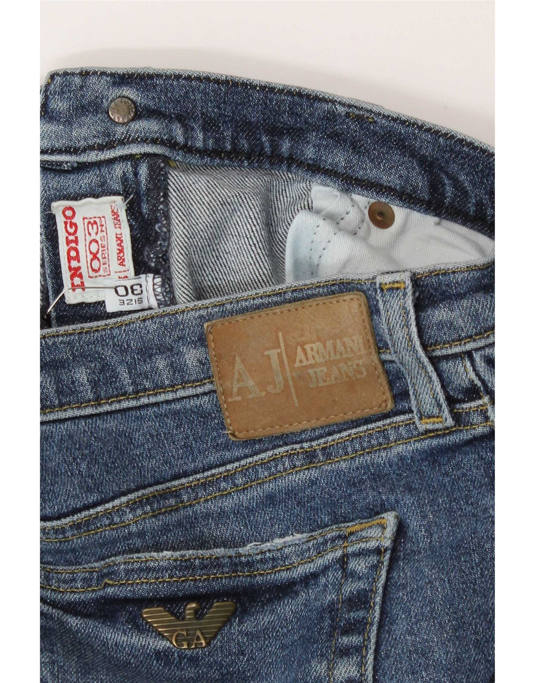 Мужские джинсы Armani Bootcut W30 L29 синие, хлопок