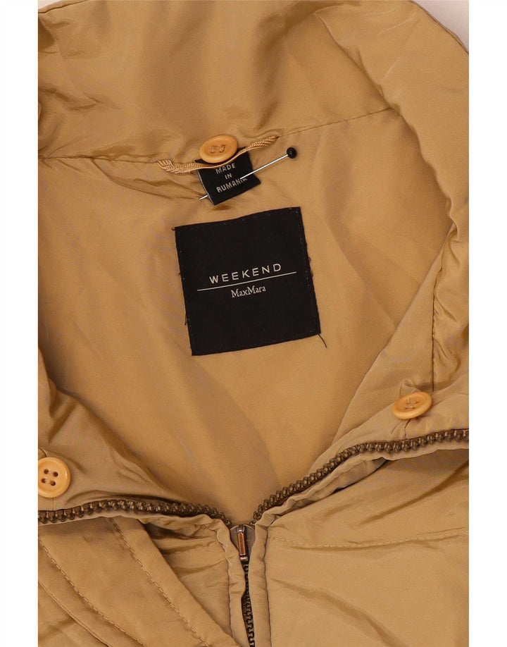 Женская стеганая куртка Max Mara Weekend UK 12, средний бежевый