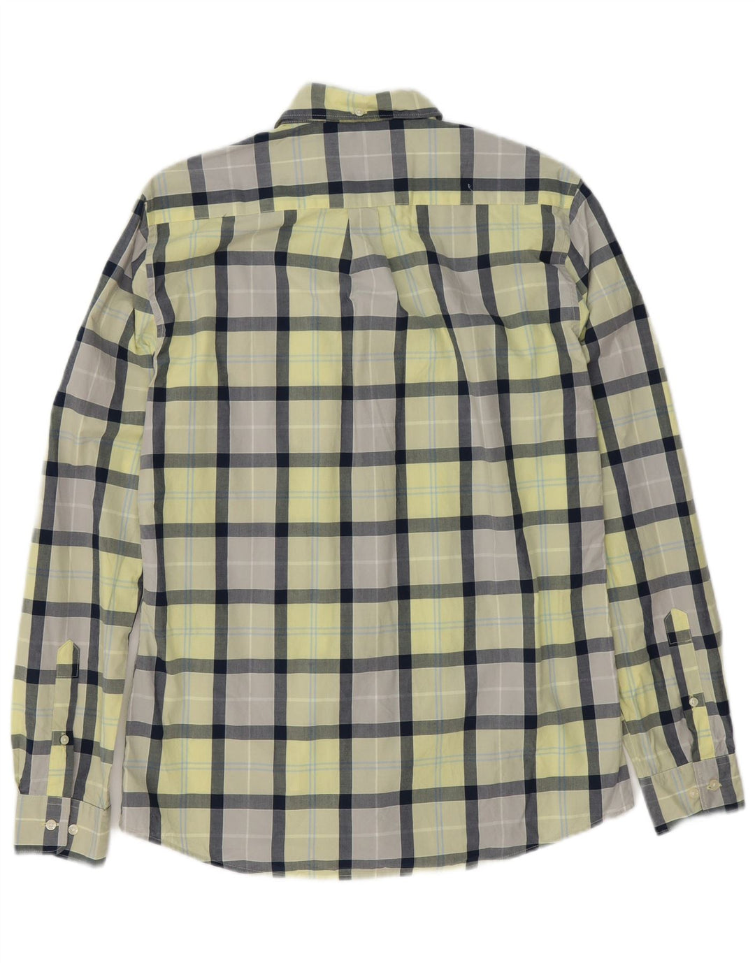 Мужская рубашка свободного кроя Barbour, хлопковая клетка среднего желтого цвета