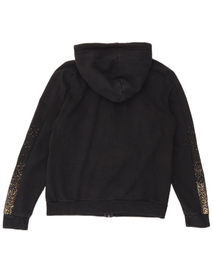 Женский свитер с капюшоном на молнии Puma UK 14, средний черный в крапинку