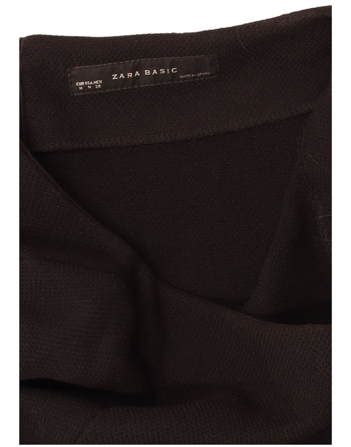 Женское платье прямого кроя с рукавом 3/4 Zara UK 12, средний черный
