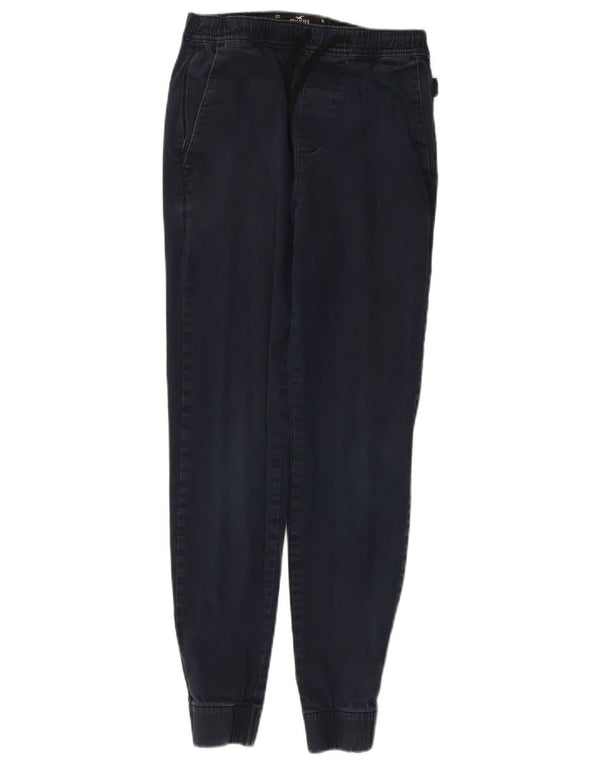 Женские брюки-чиносы Hollister для джоггеров XS W25 L27, темно-синие, хлопок