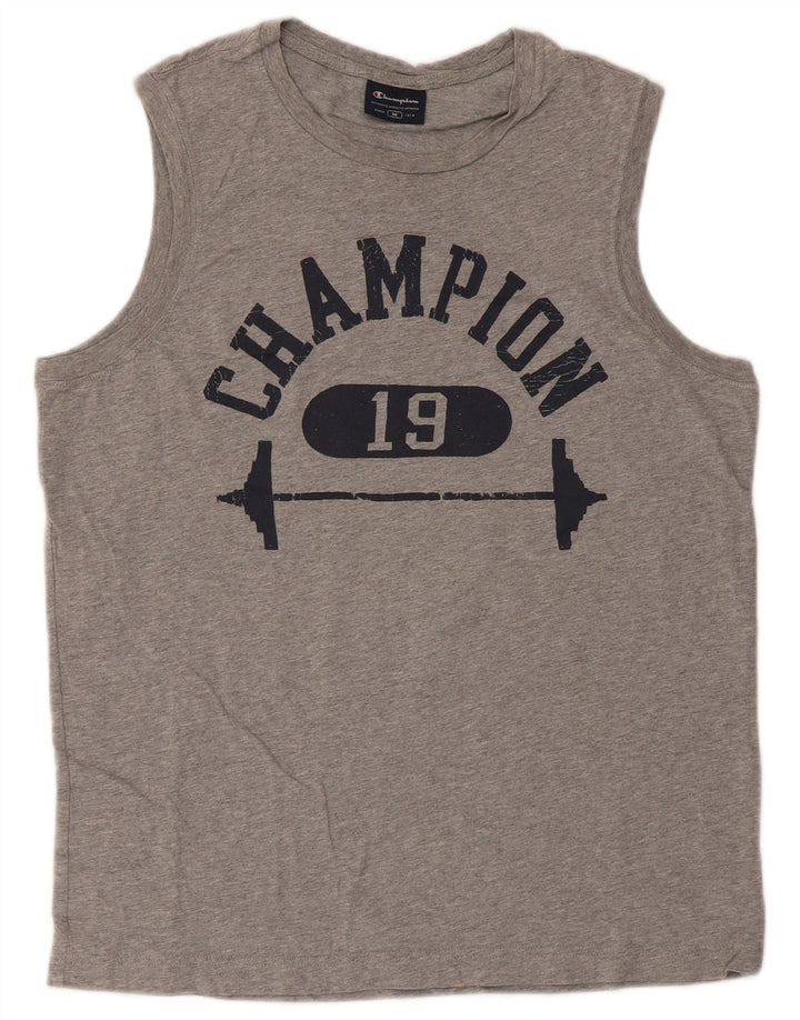 Мужской жилет Champion с рисунком, средний серый