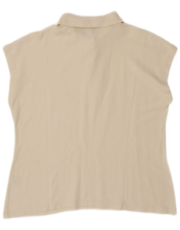 Женская рубашка поло без рукавов FILA IT 54 2XL Off White Cotton