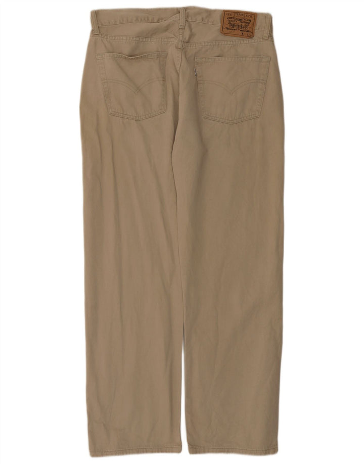 Мужские прямые джинсы Levi's 551 W36 L30, бежевый хлопок