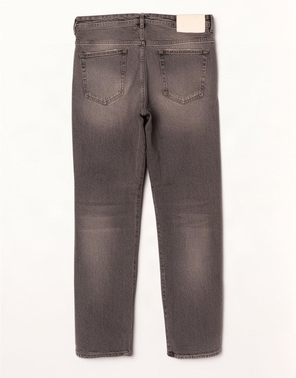 Мужские потертые прямые джинсы Zara EU 44, большие W34 L29, серый хлопок
