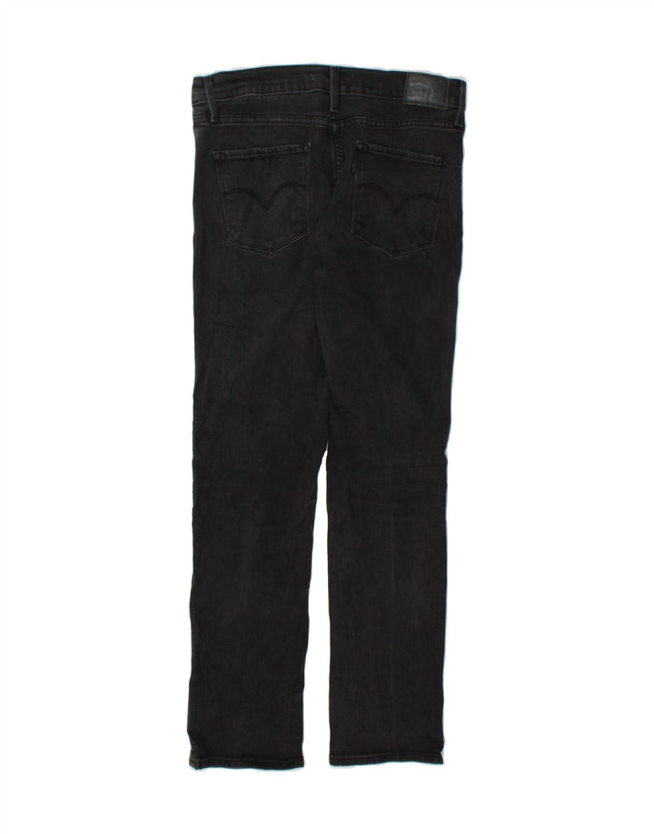 LEVI'S Womens Straight Jeans W29 L30 Black Cotton Vintage Levi's and Second-Hand Levi's from Messina Hembry 