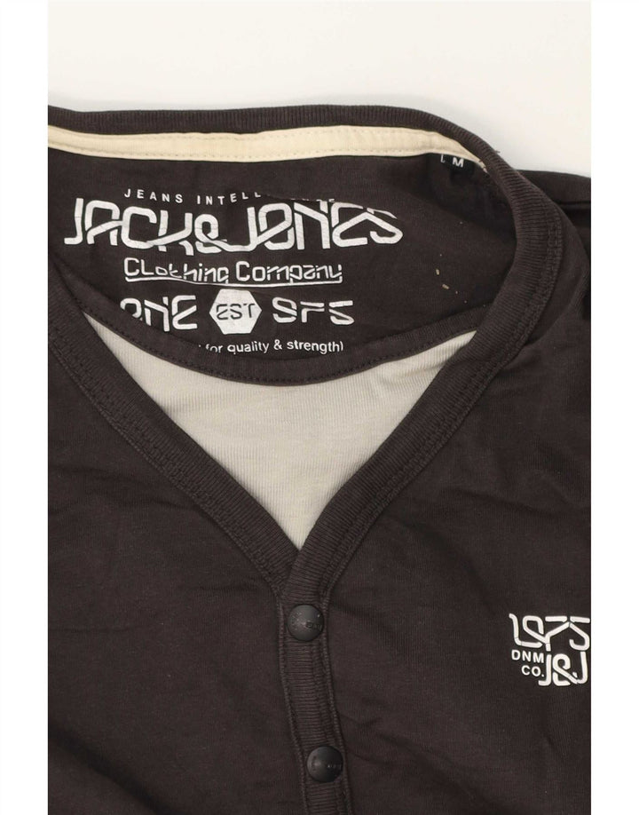 Jack & Jones Мужской топ с длинным рукавом среднего серого цвета