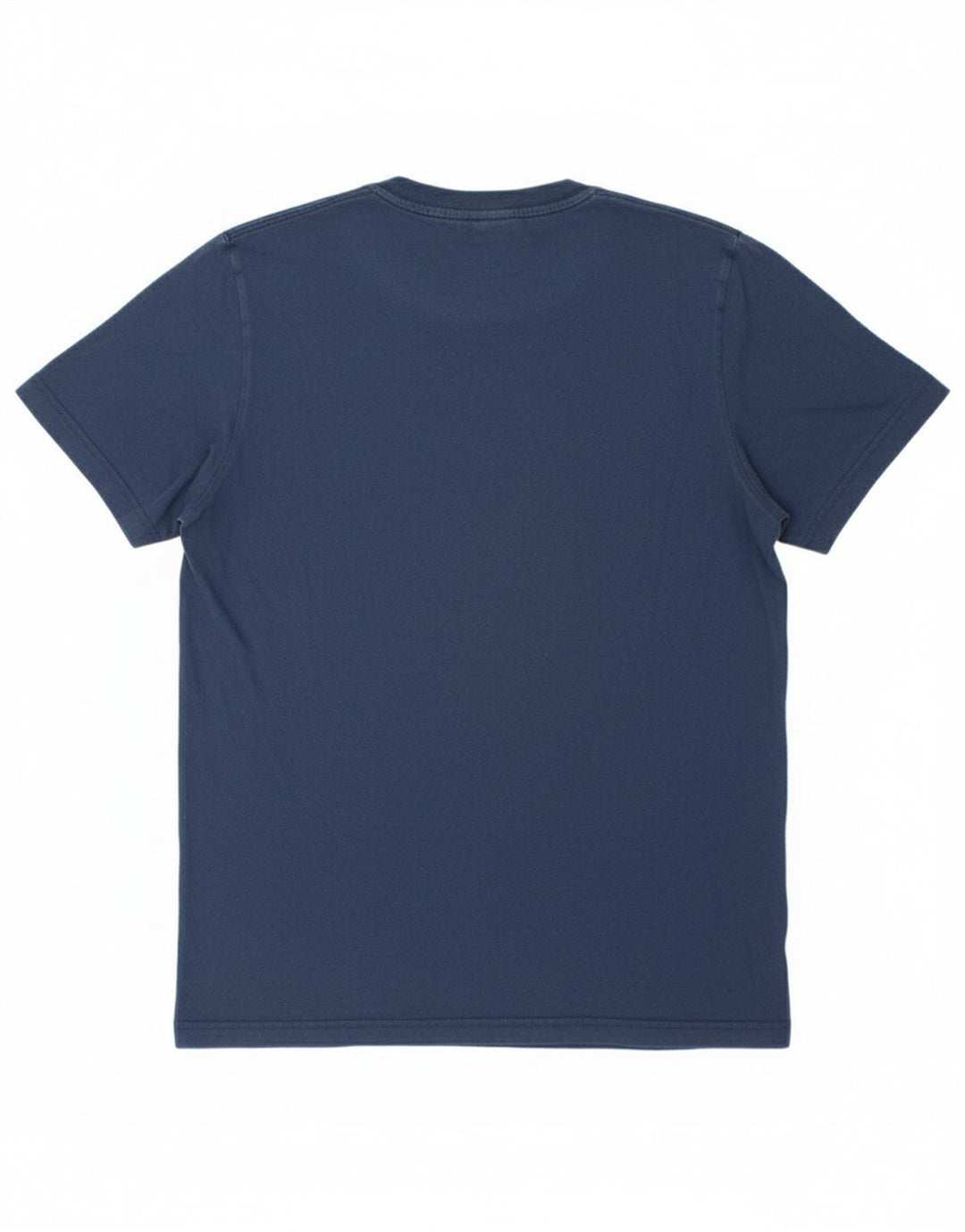 ADIDAS Mens Graphic T-Shirt Top Medium Navy Blue Cotton