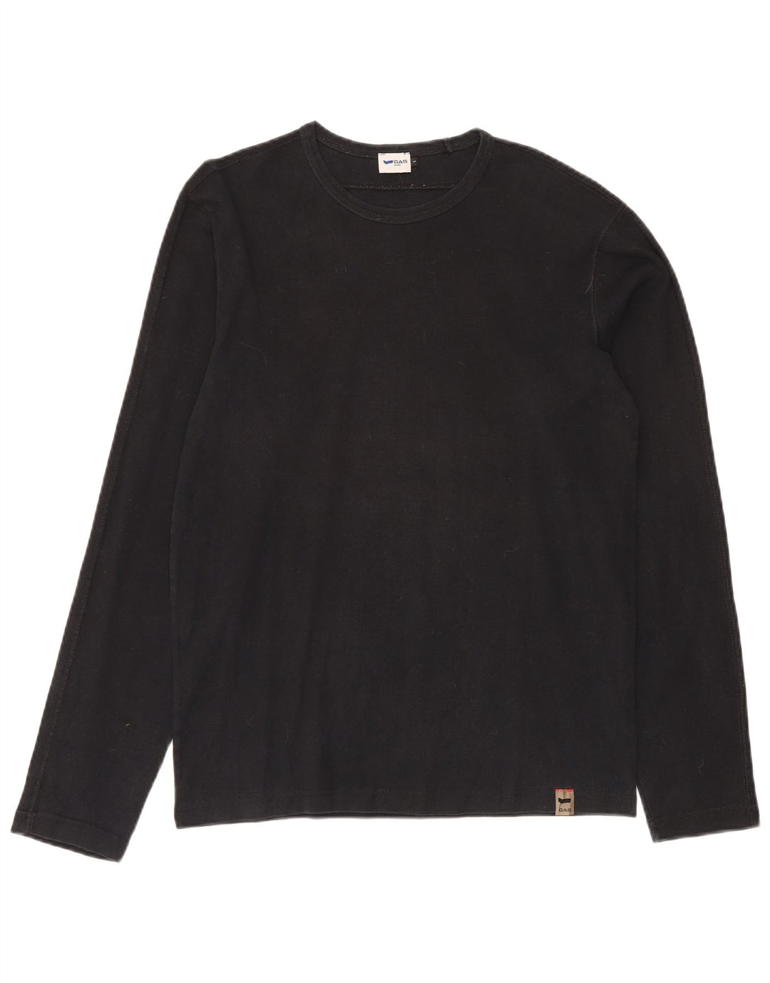 Мужской топ GAS с длинным рукавом, большой черный хлопок