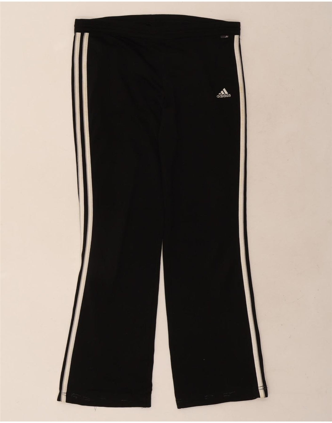 Женские спортивные брюки Adidas UK 8, маленькие черные из полиэстера
