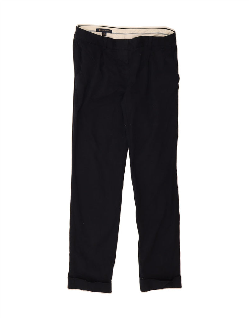 BROOKS BROTHERS Womens Slim Chino Trousers UK 10 Small W32 L30 Navy Blue Vintage Brooks Brothers and Second-Hand Brooks Brothers from Messina Hembry 