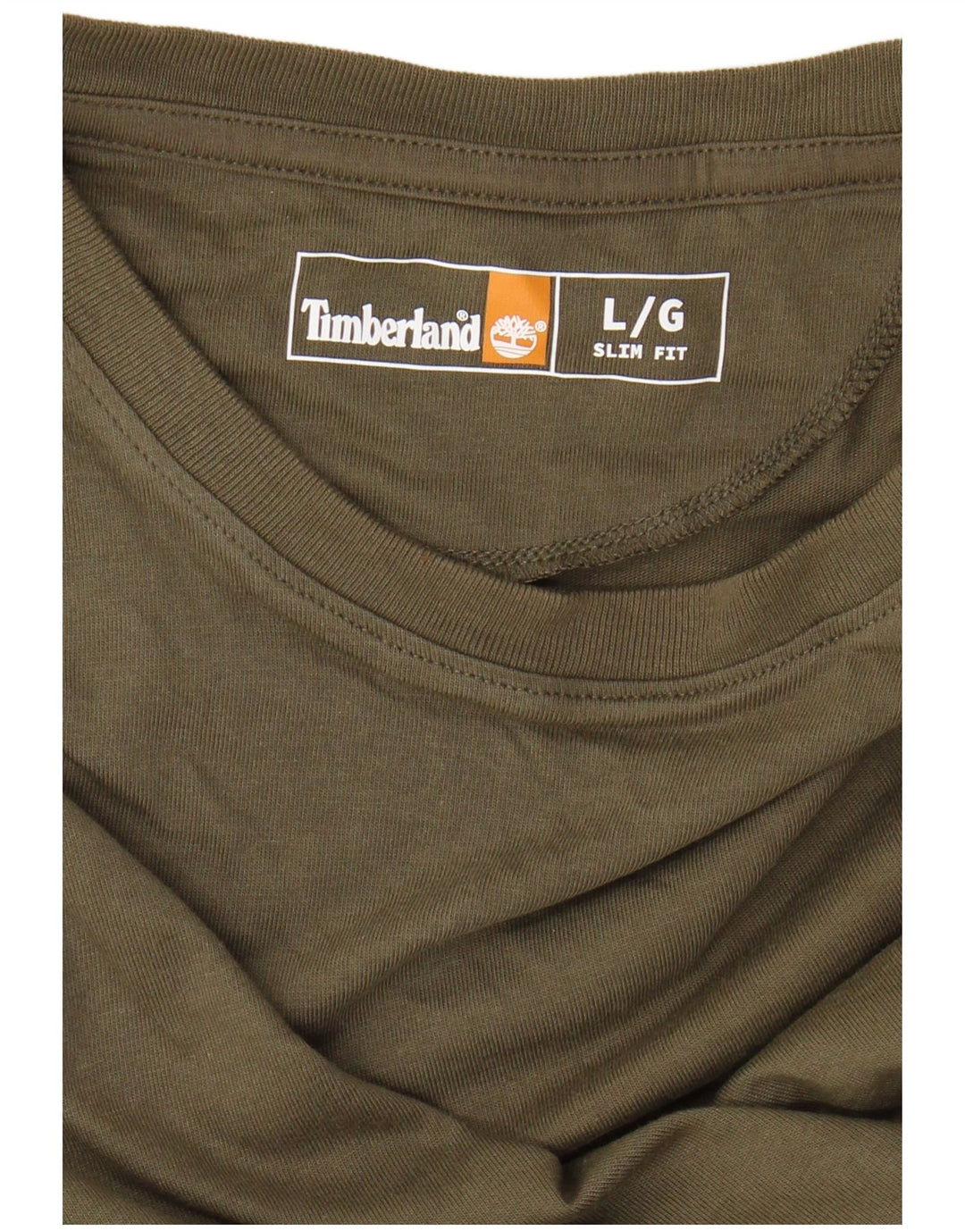 TIMBERLAND Mens Slim Fit T-Shirt Top Large Khaki