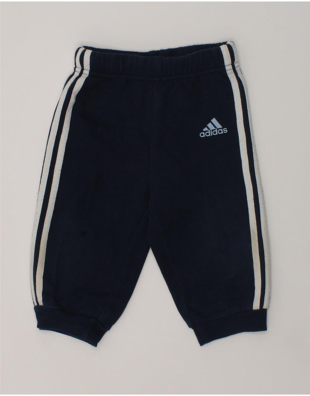 ADIDAS Baby Boys Joggers Tracksuit Trousers 6-9 Months Navy Blue Cotton | Vintage Adidas | Thrift | Second-Hand Adidas | Used Clothing | Messina Hembry 