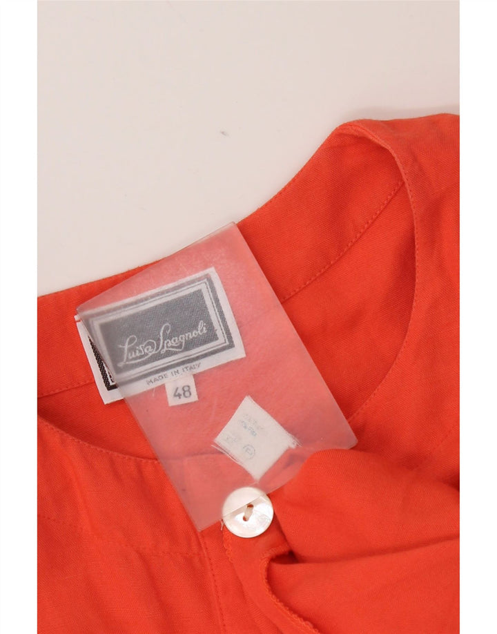 Женское платье прямого кроя Luisa Spagnoli IT 48 XL Оранжевое