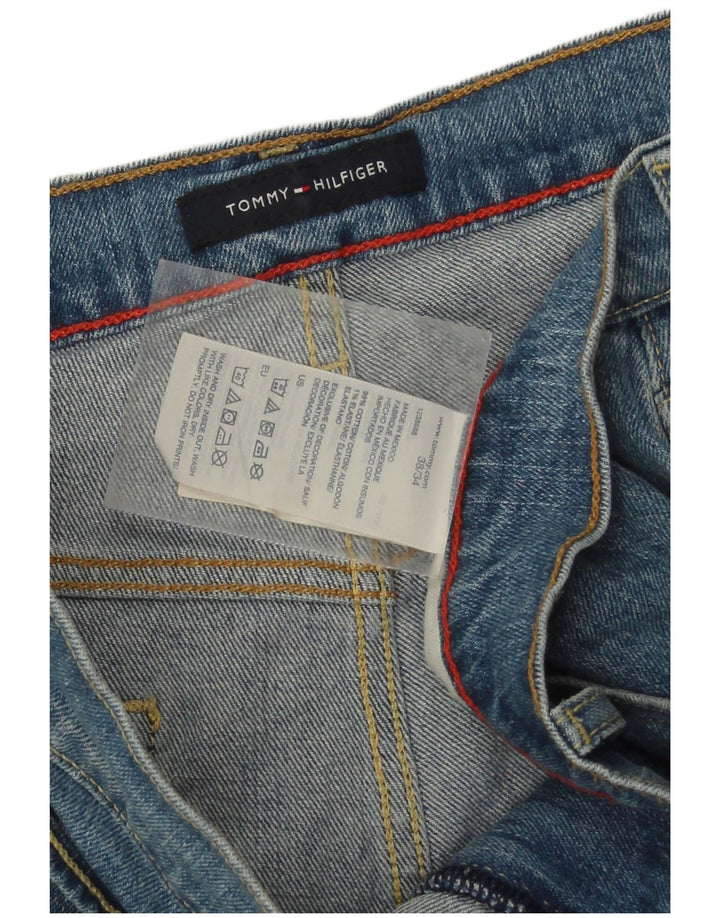 Мужские прямые джинсы Tommy Hilfiger W38 L34 синие, хлопок