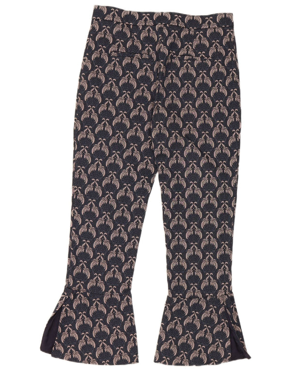 Pinko Женские укороченные брюки с рисунком UK 10 Small W28 L24 Темно-синие