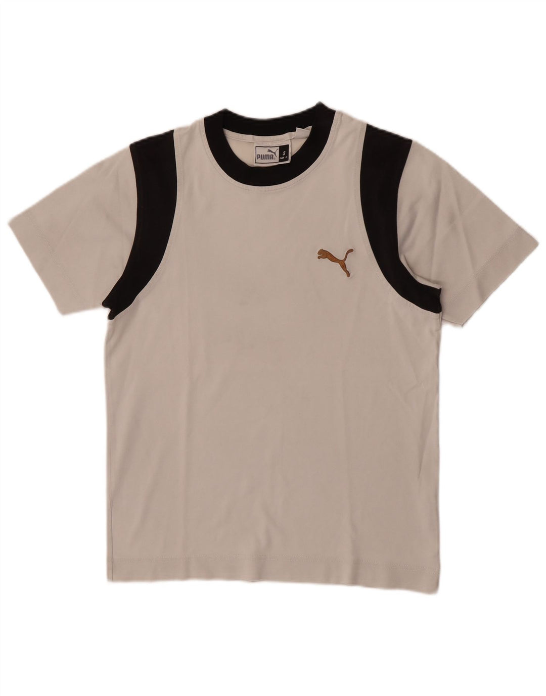 Мужская футболка Puma, маленькая белая с цветными блоками