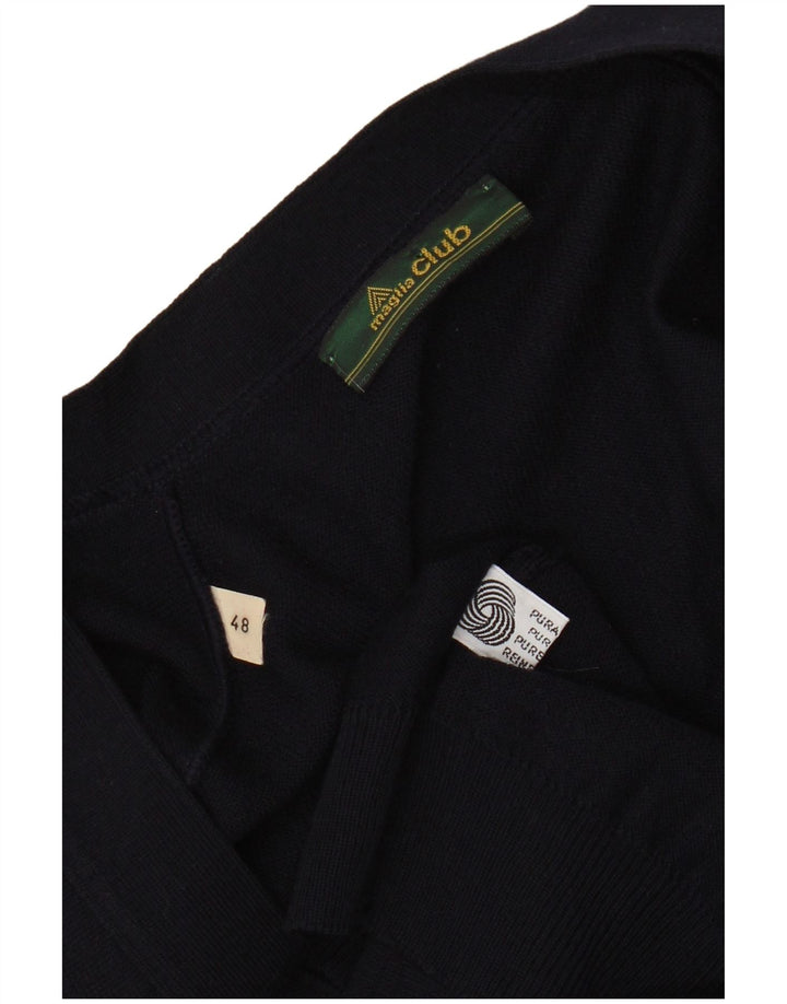 Мужской кардиган без рукавов MAGLIA CLUB IT 48 Medium Navy Blue Wool