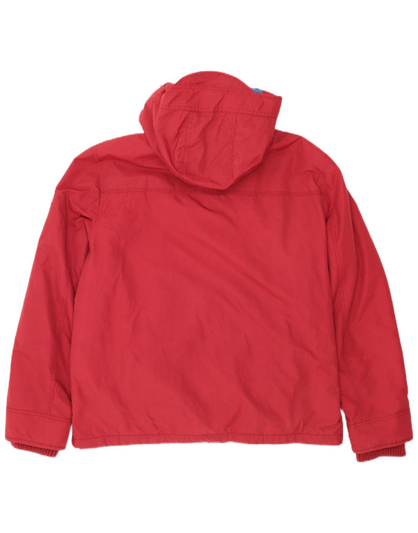 Мужская ветровка Fat Face с капюшоном, Великобритания 44, 2XL, красный нейлон