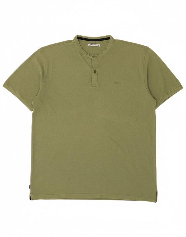 SORBINO Mens T-Shirt Top 2XL Green Cotton