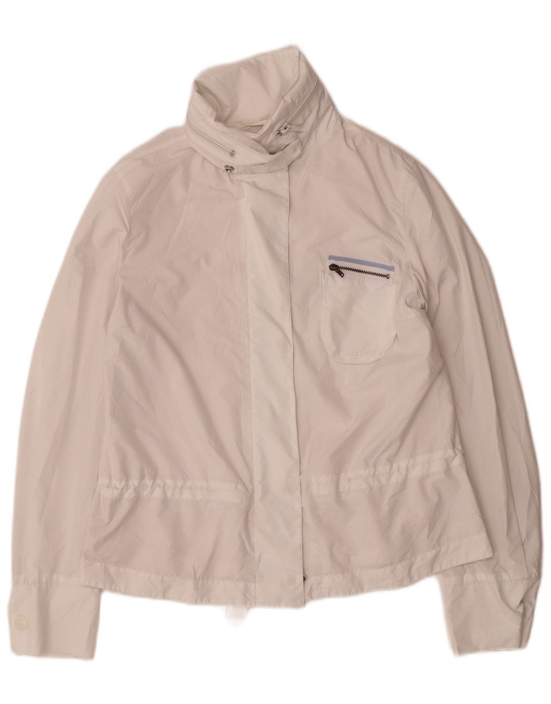 Женская ветровка Armani Jeans UK 8 маленькая белая из полиэстера