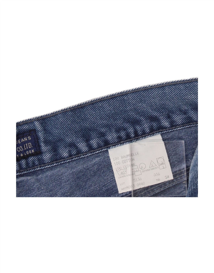 MASH Mens Slim Jeans IT 54 2XL W34 L29 Blue Cotton