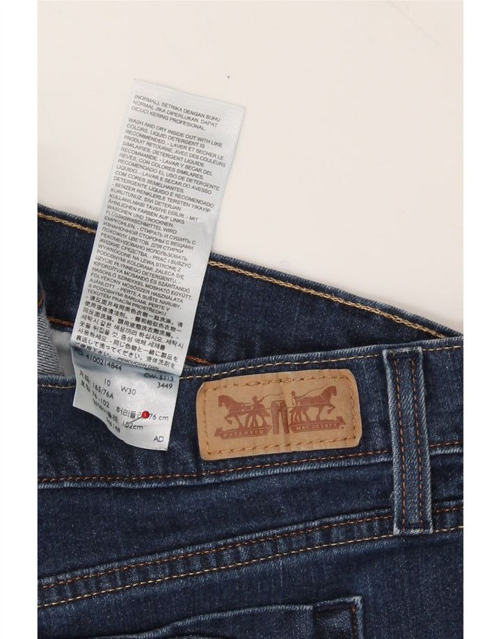 LEVI'S Womens Capri Jeans W30 L17 Navy Blue Cotton Vintage Levi's and Second-Hand Levi's from Messina Hembry 