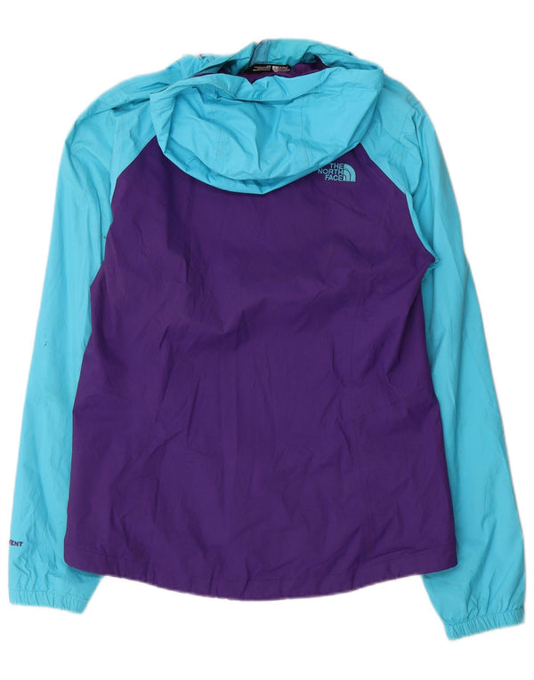Женская дождевик с капюшоном The North Face UK 10, маленький фиолетовый с цветными блоками