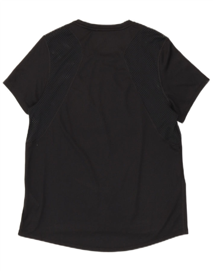 Женская футболка NIKE Dri Fit Top UK 14, средний черный полиэстер