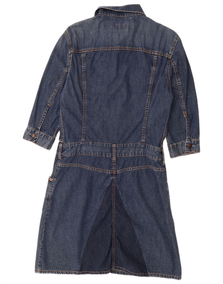 Джинсовое платье-пуловер с рукавами 3/4 для девочек LEVI'S, 11–12 лет, средний синий цвет