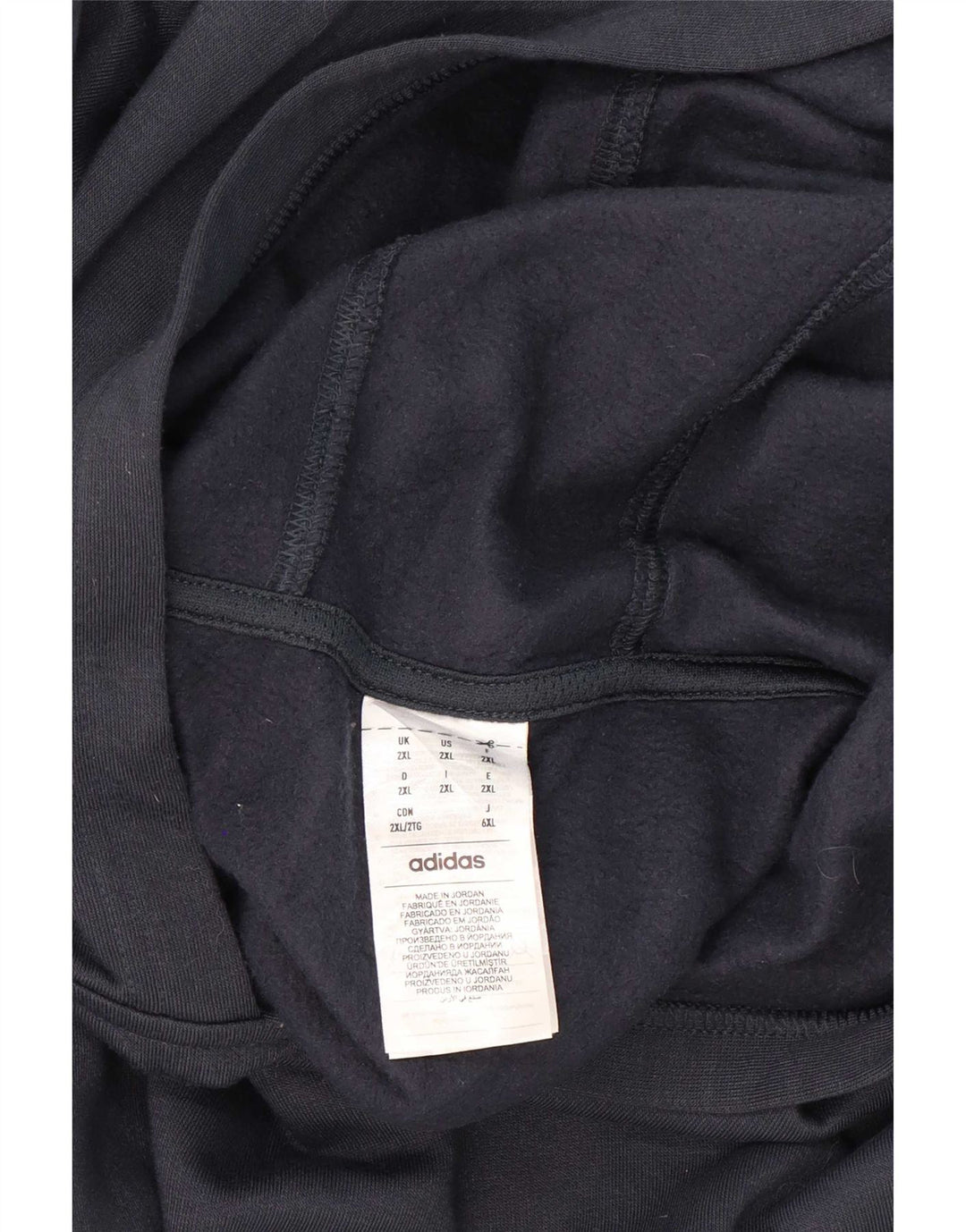 Мужской джемпер с капюшоном Adidas 2XL темно-синий полиэстер