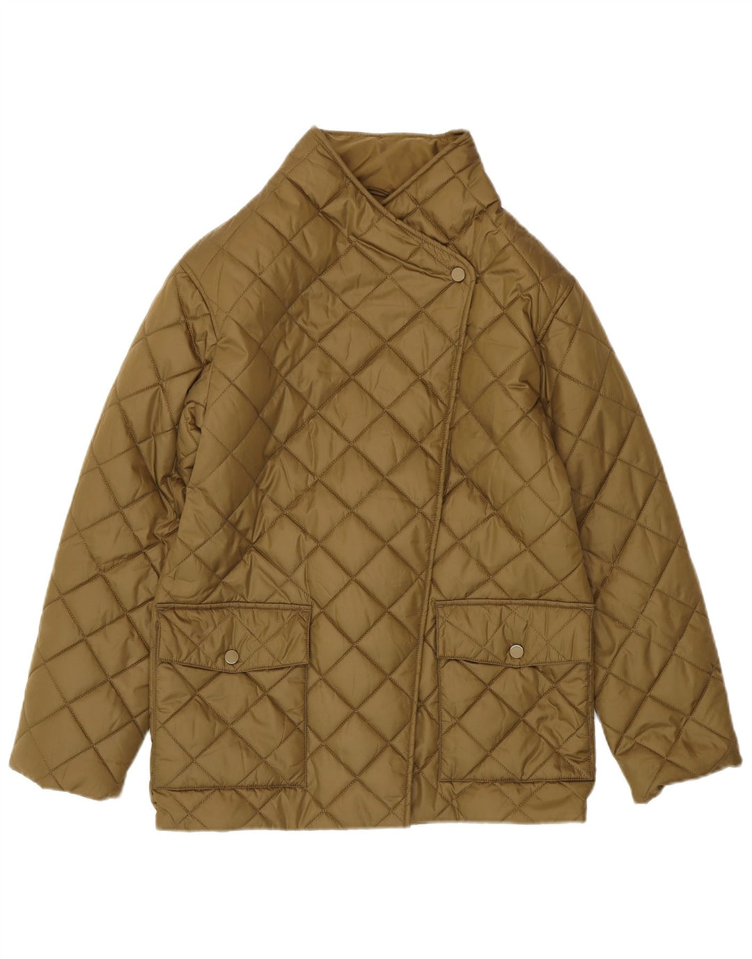 Женская стеганая куртка оверсайз Gant UK 6 XS Хаки