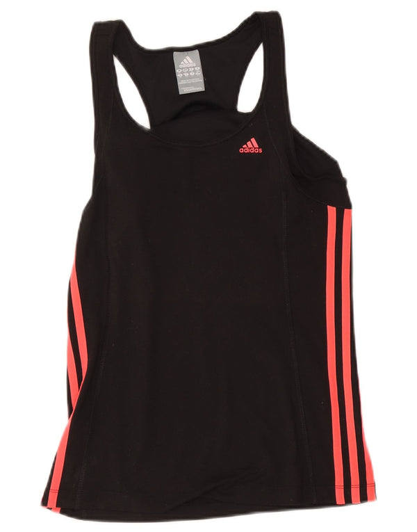 Женский жилет Adidas Climalite Top UK 10, маленький черный полиэстер