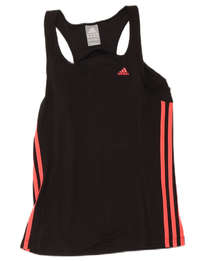 Женский жилет Adidas Climalite Top UK 10, маленький черный полиэстер