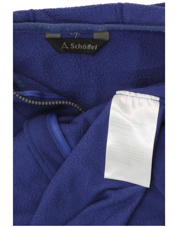 Женская флисовая куртка Schoffel с капюшоном UK 14, средний темно-синий полиэстер