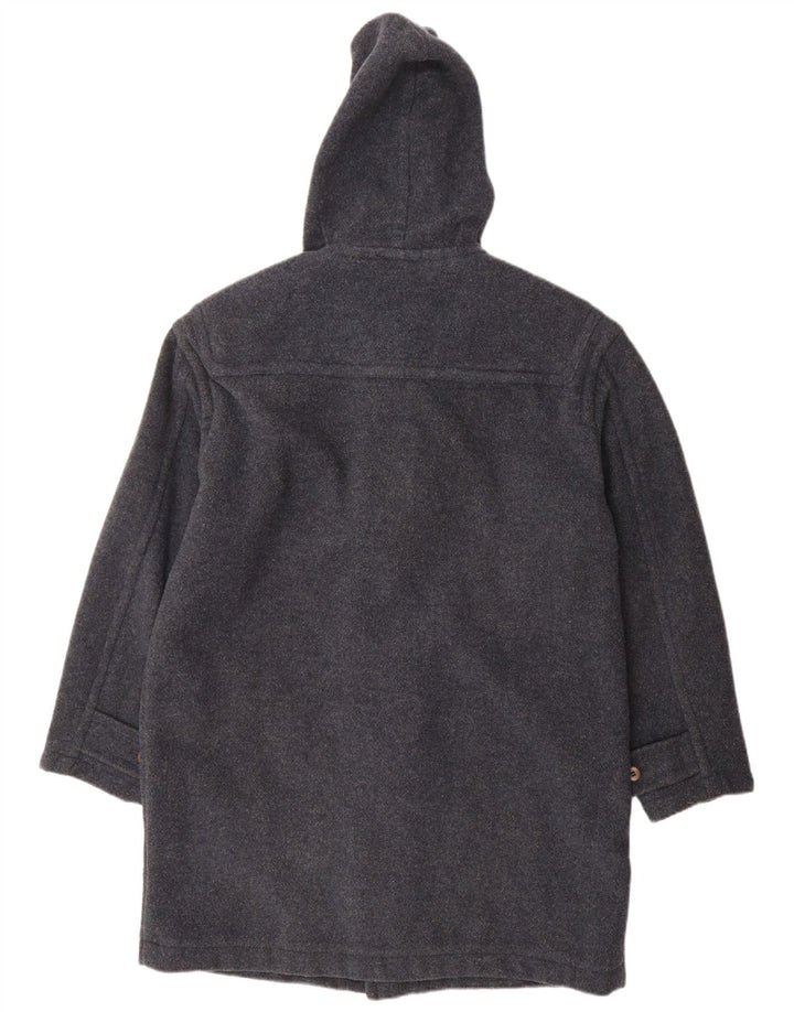 Мужской дафлкот Stefanel с капюшоном UK 38 Medium Blue Wool