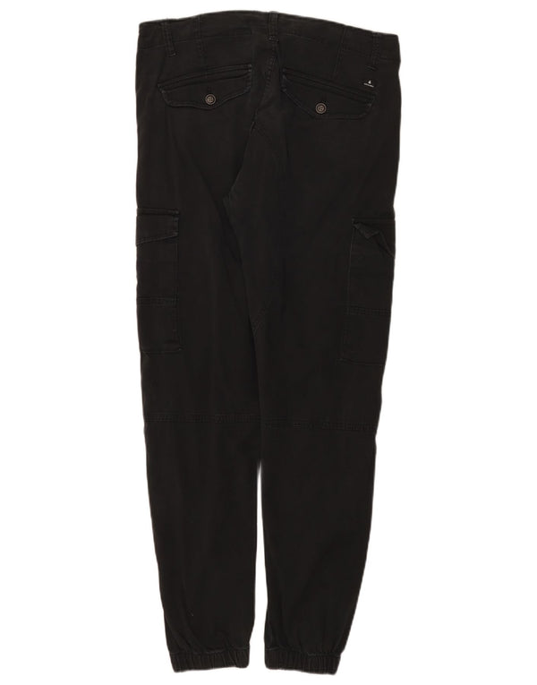 Мужские брюки-карго Jack & Jones Paul Tapered Joggers W32 L29, черный хлопок
