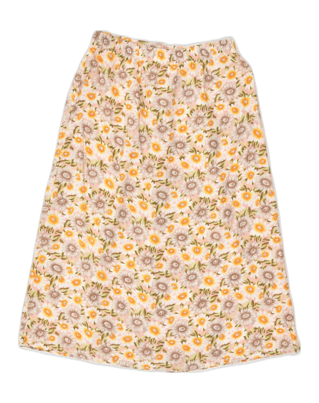 VINTAGE Girls A-Line Skirt 11-12 Years Large W25 Multicoloured Floral | Vintage Vintage | Thrift | Second-Hand Vintage | Used Clothing | Messina Hembry 