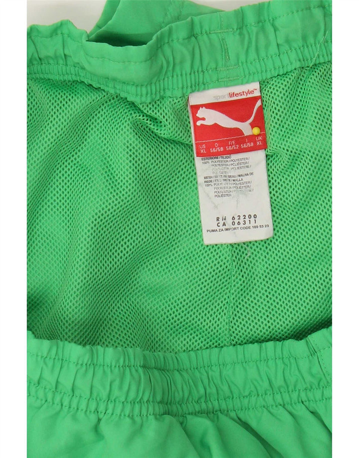 Мужские спортивные шорты Puma с рисунком XL, зеленый полиэстер