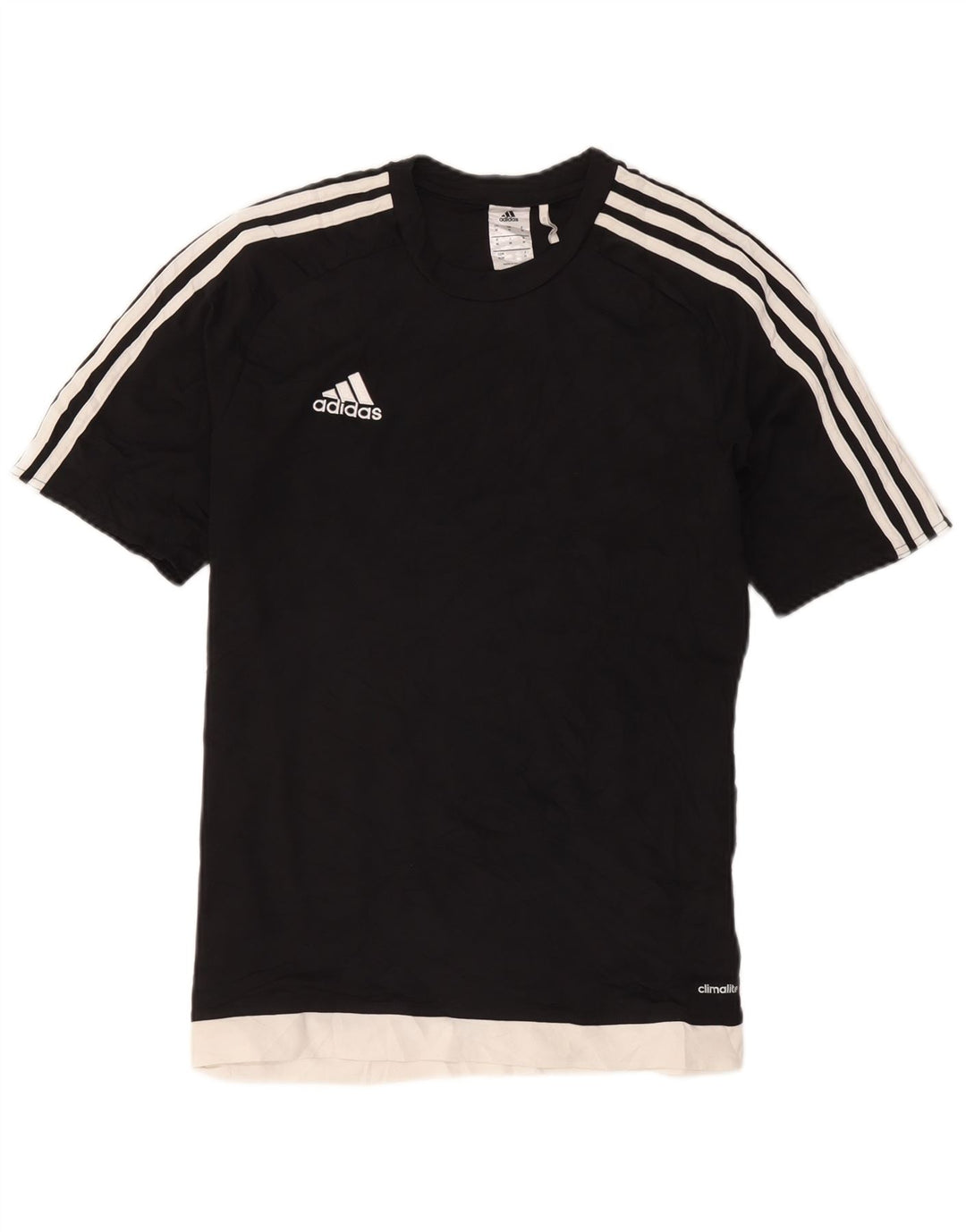 Мужская футболка Adidas Climalite Top Medium Black с цветными блоками из полиэстера
