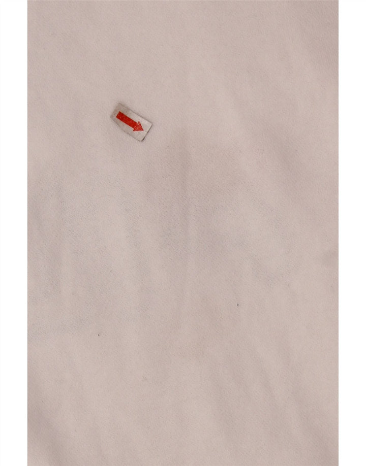 Женский свитер FILA на молнии с рисунком, британский размер 16, большой белый хлопок