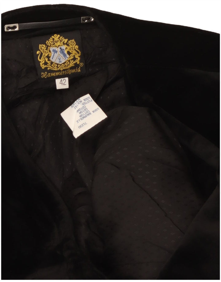 Женский бархатный пиджак с 3 пуговицами HAMMERSCHMID, большой черный хлопок, EU 42