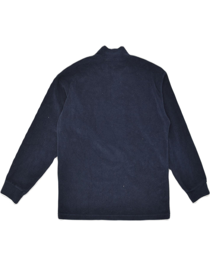 FILA Womens Zip Neck Fleece Jumper IT 46 Small Navy Blue Polyester | Vintage Fila | Thrift | Second-Hand Fila | Used Clothing | Messina Hembry 