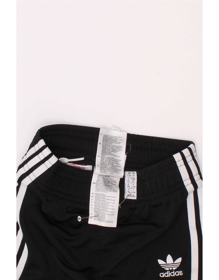 Спортивный костюм Adidas для мальчиков, брюки для бега, 2–3 года, черный полиэстер