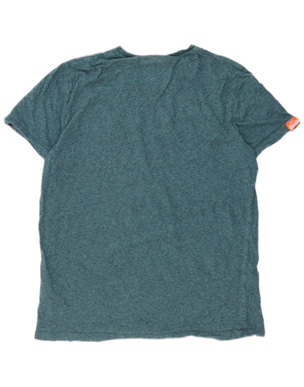 Мужская футболка Superdry Top XL из зеленого крапчатого хлопка