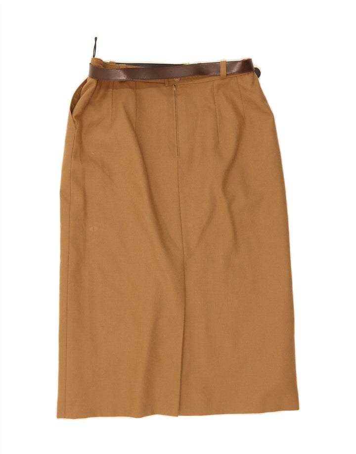 BRENDELLA Womens Straight Skirt W30 Medium  Brown Wool Vintage Brendella and Second-Hand Brendella from Messina Hembry 