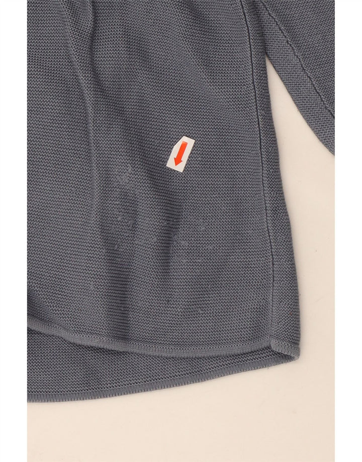 Женский свободный джемпер с вырезом лодочкой COS с рукавами 3/4, Великобритания 16, большой серый цвет