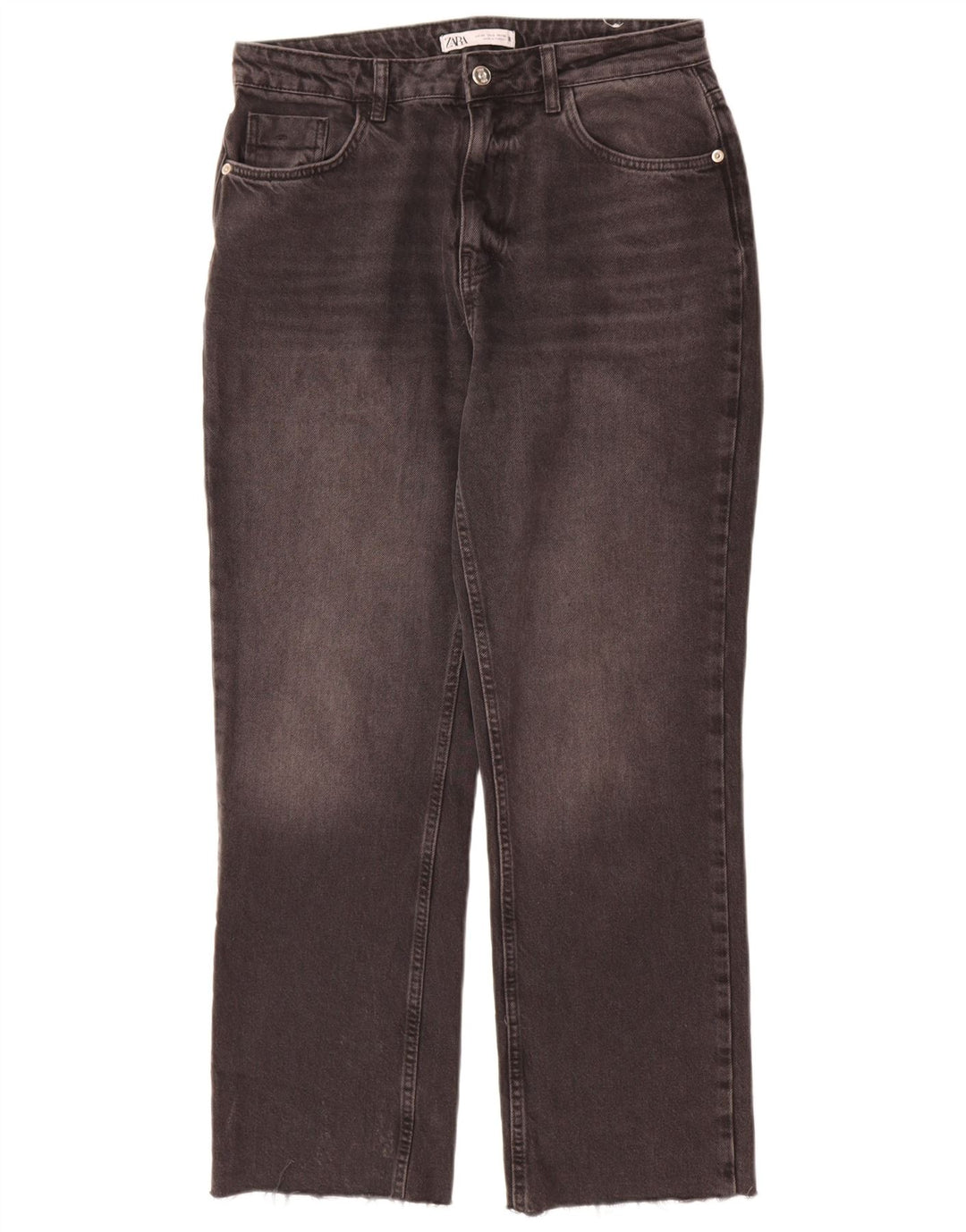 Женские прямые джинсы Zara EU 40 Medium W30 L29 Серый хлопок