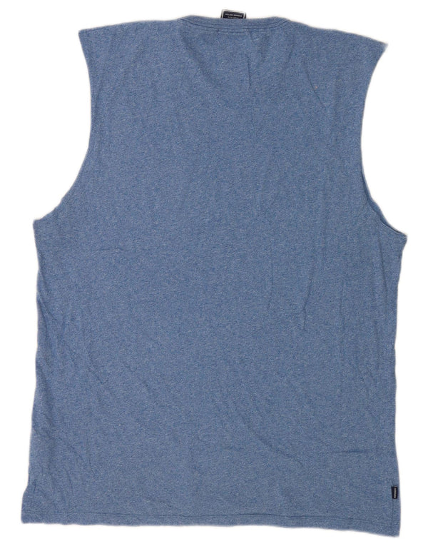 Мужской жилет Superdry XL, синий в крапинку, хлопок